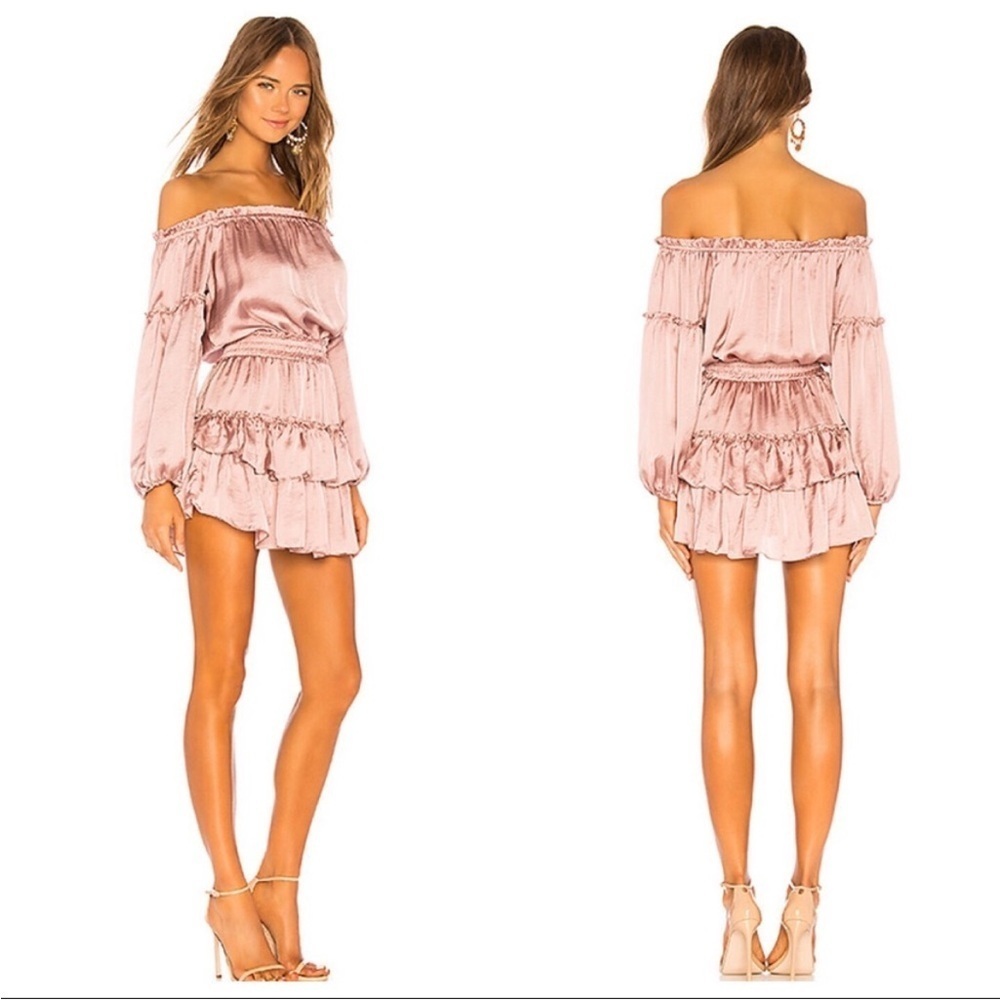 MISA Los Angeles Romi Dress In Mauve Small - Picture 2 of 8